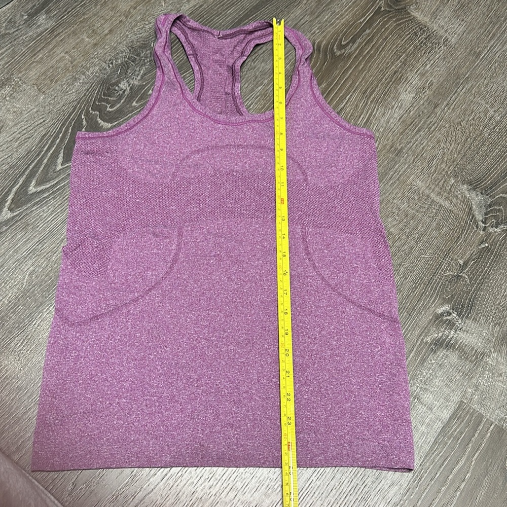 Swiftly Tech Racerback Heathered plum 8 - Picture 5 of 5